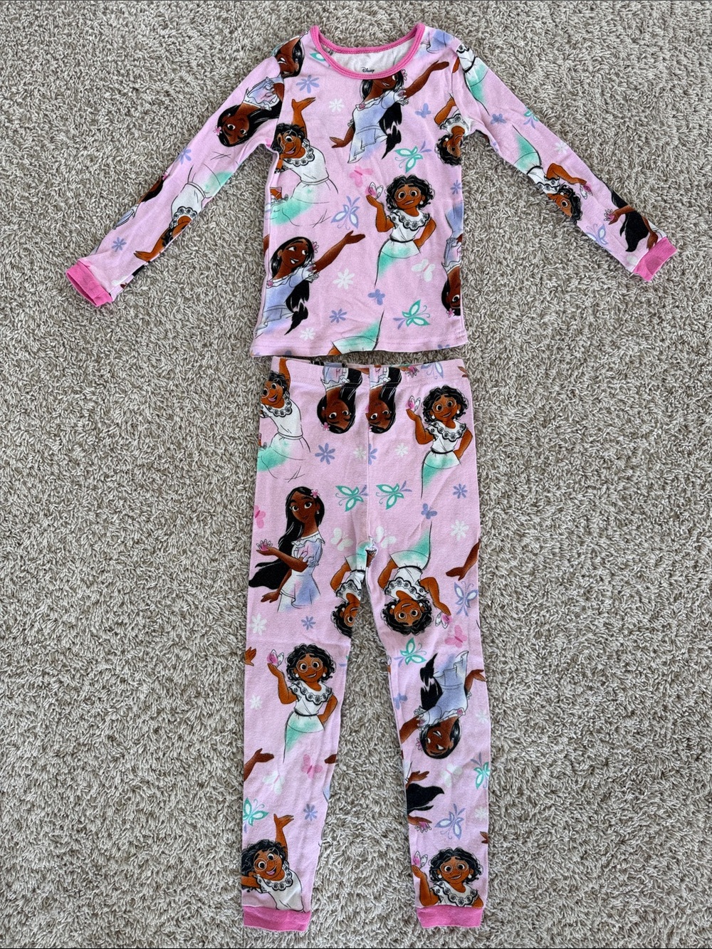 Disney Encanto Girls Long-Sleeve Pajama Set